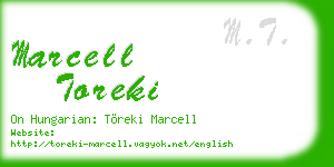 marcell toreki business card